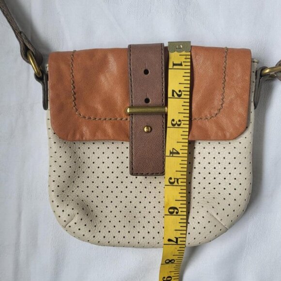 FOSSIL Mini Mason Two-Tone Leather Crossbody Bag - Picture 10 of 11